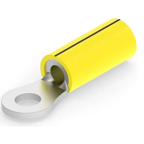 Günstig Isolierter Ringkabelschuh, 1,25-2,0 mm², AWG 16 bis 14, 4.17 mm, M4, gelb, 320627