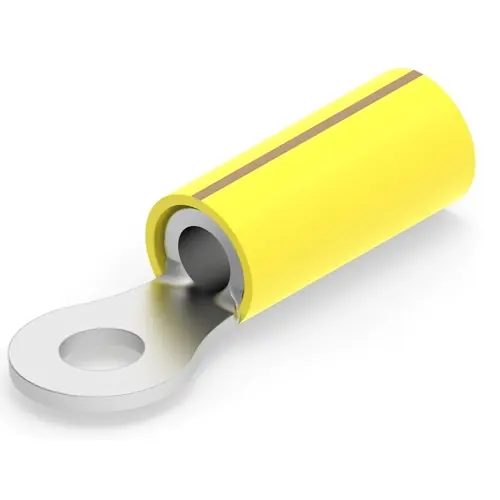 Isolierter Ringkabelschuh, 5,0-15 mm², AWG 10, 4.17 mm, M4, gelb, 2-320568-3 Kostenloser Rückversand