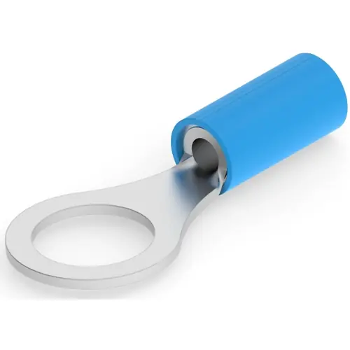 Isolierter Ringkabelschuh, 1,25-1,4 mm², AWG 16, 7.92 mm, M8, blau, 2-320575-2 Top-Angebot