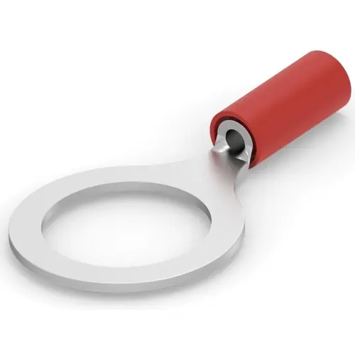 Isolierter Ringkabelschuh, 0,6 mm², AWG 20, 13.08 mm, M12, rot, 2-328975-2 Abverkauf
