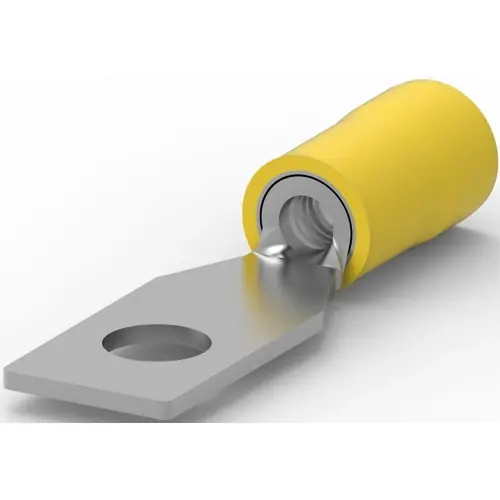 Wochenendangebot Isolierter Ringkabelschuh, 2,62-6,64 mm², AWG 12 bis 10, 4.34 mm, M4, gelb, 327948