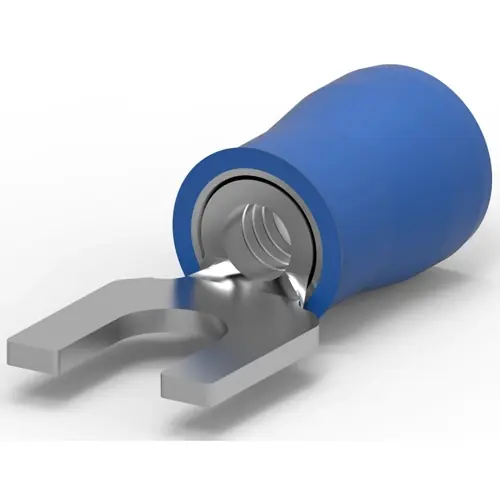 Isolierter Gabelkabelschuh, 1,25-2,0 mm², AWG 16 bis 14, M4, blau, 321233 Direktkauf