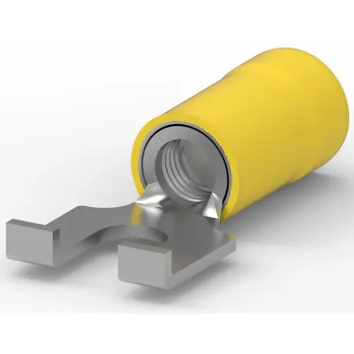 Sonderangebot Isolierter Gabelkabelschuh, 3,0-6,0 mm², AWG 12 bis 10, gelb, 8-324015-2