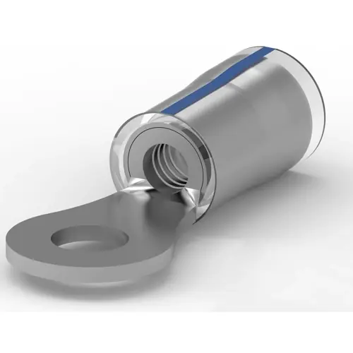 Sichere Zahlung Isolierter Ringkabelschuh, 1,25-2,0 mm², AWG 16, 3.68 mm, M3,5, natur, 53416-1