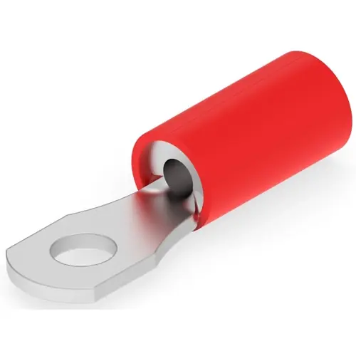Jetzt Kaufen Isolierter Ringkabelschuh, 0,25-1,6 mm², AWG 22 bis 16, 3.02 mm, M2,5, rot, 130451