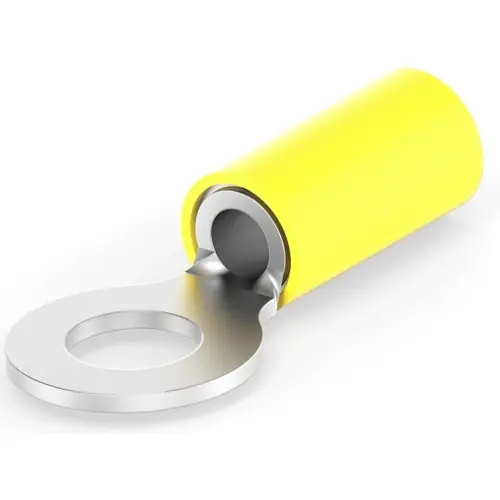 Letzte Chance Isolierter Ringkabelschuh, 2,7-6,6 mm², AWG 12 bis 10, 6.7 mm, M6, gelb, 165034