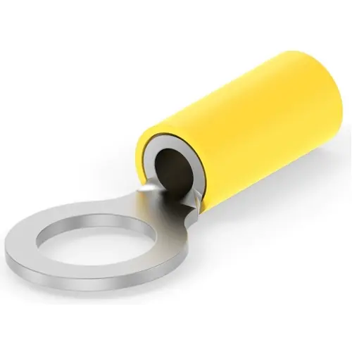 Isolierter Ringkabelschuh, 2,7-6,6 mm², AWG 12 bis 10, 8.3 mm, M8, gelb, 160298 Zertifiziert