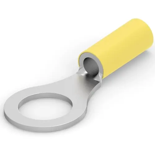 Heißes Angebot Isolierter Ringkabelschuh, 2,62-6,64 mm², AWG 12 bis 10, 9.91 mm, gelb, 35478