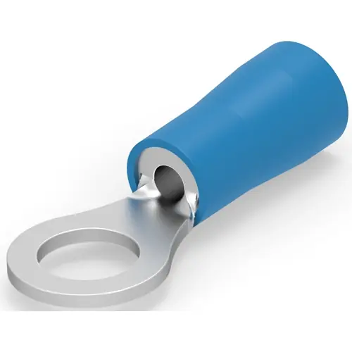 Mega-Angebot Isolierter Ringkabelschuh, 1,31-2,08 mm², AWG 16 bis 14, 4.34 mm, blau, 31899
