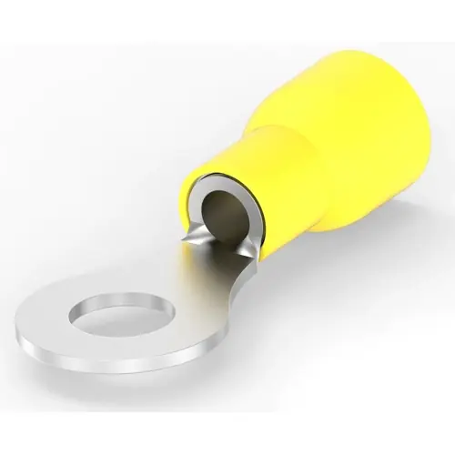 Isolierter Ringkabelschuh, 2,62-6,64 mm², AWG 12 bis 10, 6.73 mm, M6, gelb, 2-35345-1 Direktkauf