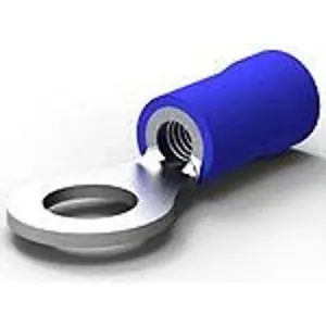 Isolierter Ringkabelschuh, 1,04-2,62 mm², AWG 16 bis 14, 5 mm, blau, 2-34161-3 Echt