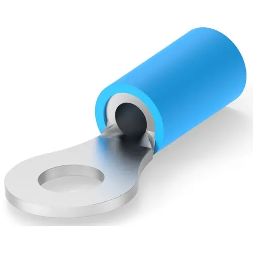Isolierter Ringkabelschuh, 1,25-2,0 mm², AWG 16 bis 14, 4.17 mm, M4, blau, 2-32959-1 Neu Im Sortiment