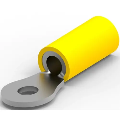 Zertifiziert Isolierter Ringkabelschuh, 3,0-6,0 mm², AWG 12 bis 10, 3.7 mm, M3,5, gelb, 342182-1