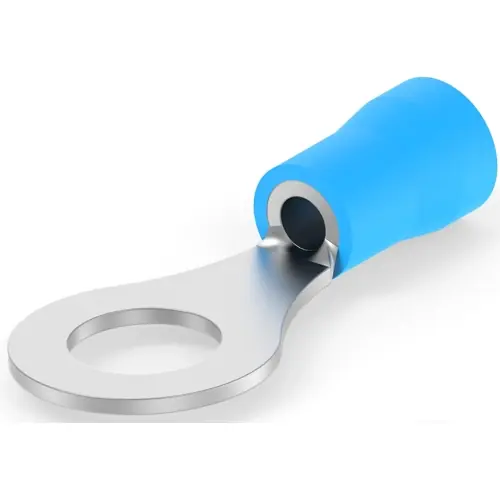 Schnäppchen Isolierter Ringkabelschuh, 1,25-2,0 mm², AWG 16 bis 14, 6.73 mm, M6, blau, 1377173-6