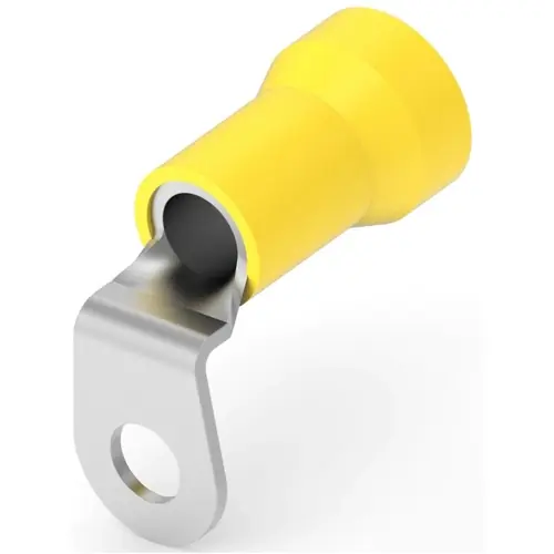 Isolierter Ringkabelschuh, 16,77-26,65 mm², AWG 4, 6.73 mm, M6, gelb, 54748-1 Versand Am Gleichen Tag