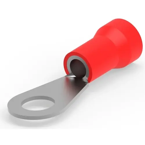 Meistverkauft Isolierter Ringkabelschuh, 8,0 mm², AWG 8, 9.53 mm, rot, 52291-1
