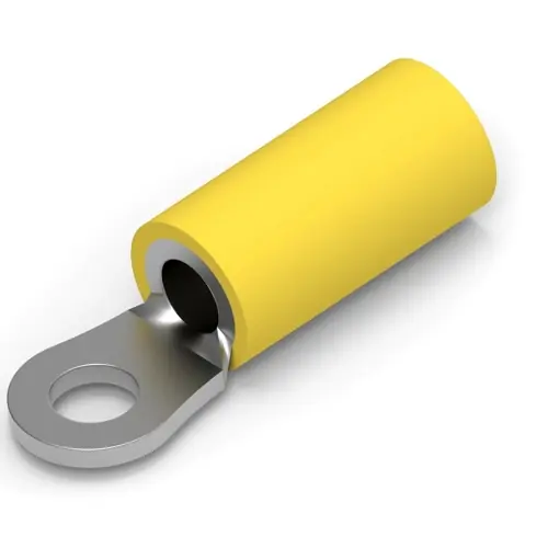 Isolierter Ringkabelschuh, 2,62-6,64 mm², AWG 12 bis 10, 3.68 mm, gelb, 34852 Super-Preis