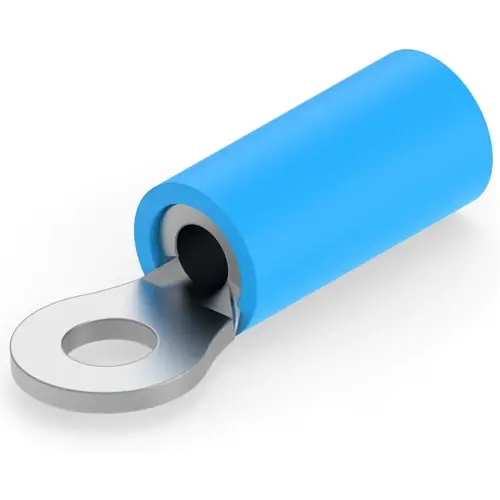 Neuheit Isolierter Ringkabelschuh, 1,04-2,62 mm², AWG 16 bis 14, 3.02 mm, M2,5, blau, 8-34157-1