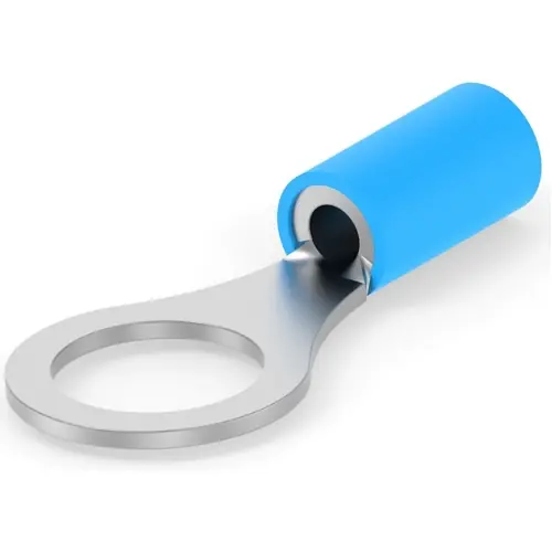 Preisknaller Isolierter Ringkabelschuh, 1,04-2,62 mm², AWG 16 bis 14, 8.33 mm, M8, blau, 8-34163-1