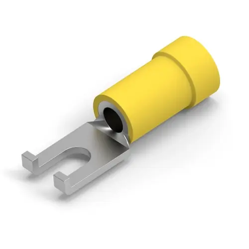 Isolierter Gabelkabelschuh, 2,62-6,64 mm², AWG 12 bis 10, M3,5, gelb, 324581 Top-Angebot