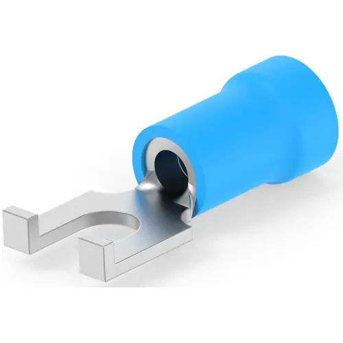 Isolierter Gabelkabelschuh, 1,04-2,62 mm², AWG 16 bis 14, M3,5, blau, 8-324165-1 Top-Angebot