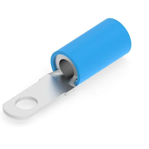 Direkt Vom Hersteller Isolierter Ringkabelschuh, 10,54-16,77 mm², AWG 6, 6.73 mm, M6, blau, 55679-1