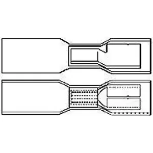 Isolierter Hakenkabelschuh, 0,5-1,0 mm², AWG 22 bis 18, 4 mm, rot, 126563-000 Top-Angebot