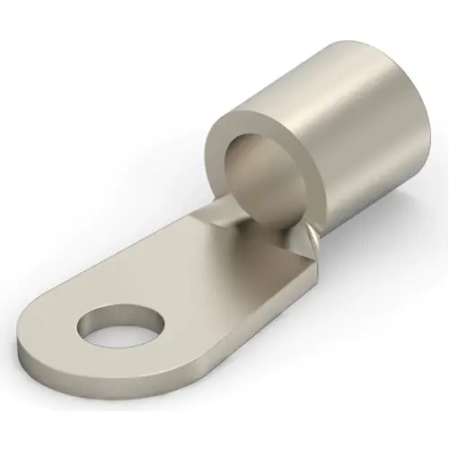 Unisolierter Ringkabelschuh, 10,5-16,8 mm², AWG 6, 5 mm, metall, 323169 Geprüft