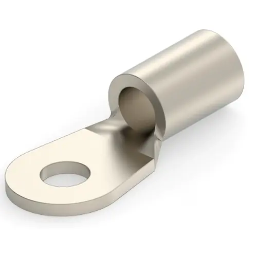 Unisolierter Ringkabelschuh, 6,64-10,5 mm², AWG 8, 4.34 mm, M4, metall, 2-324061-5 Bestseller