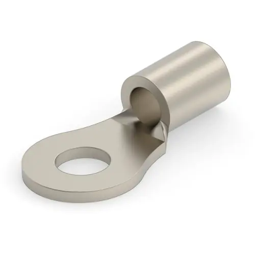 Kostenloser Rückversand Unisolierter Ringkabelschuh, 2,62-6,64 mm², AWG 12 bis 10, 4.34 mm, M4, metall, 323745