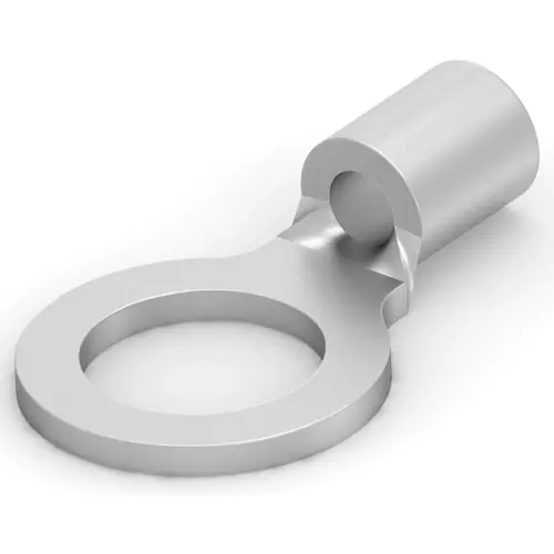Geprüft Unisolierter Ringkabelschuh, 1,04-2,62 mm², AWG 17 bis 13, 8.33 mm, M8, metall, 35776