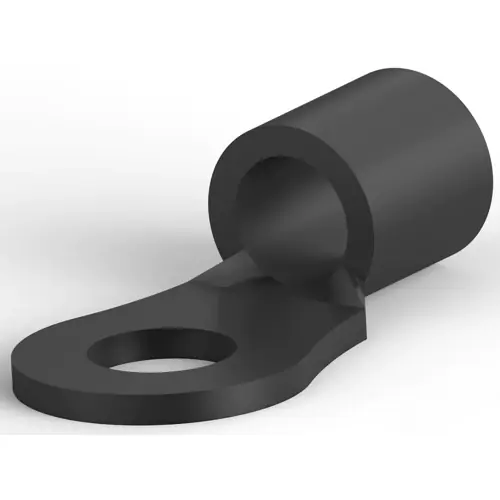 Neu Unisolierter Ringkabelschuh, 16,8-26,7 mm², AWG 4, 8.33 mm, M8, schwarz, 33470