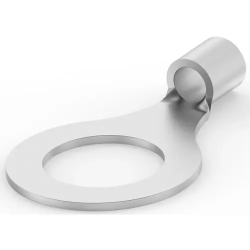 Unisolierter Ringkabelschuh, 10,5-16,8 mm², AWG 6, 19.84 mm, metall, 36810 Preisknaller