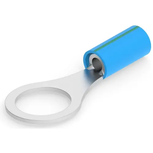 Neu Im Sortiment Isolierter Ringkabelschuh, 2,15 mm², AWG 14, 9.53 mm, blau, 2-320564-2