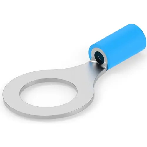 Isolierter Ringkabelschuh, 1,25-2,0 mm², AWG 16 bis 14, 10.5 mm, M10, blau, 5-1377175-6 Ausverkauf