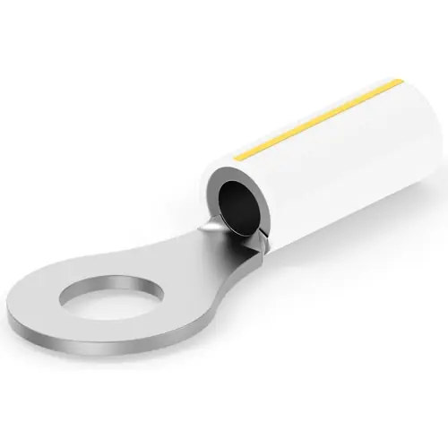 Isolierter Ringkabelschuh, 2,62-6,64 mm², AWG 12 bis 10, 6.73 mm, M6, natur, 696424-7 Beliebt