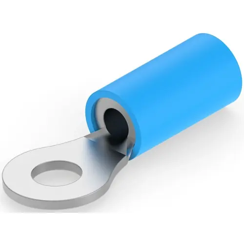 Begrenztes Angebot Isolierter Ringkabelschuh, 1,04-2,62 mm², AWG 16 bis 14, 3.68 mm, M3,5, blau, 8-326882-1