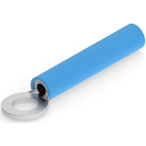 Isolierter Ringkabelschuh, 1,04-2,62 mm², AWG 16 bis 14, 4.17 mm, M4, blau, 8-55851-2 Begrenztes Angebot