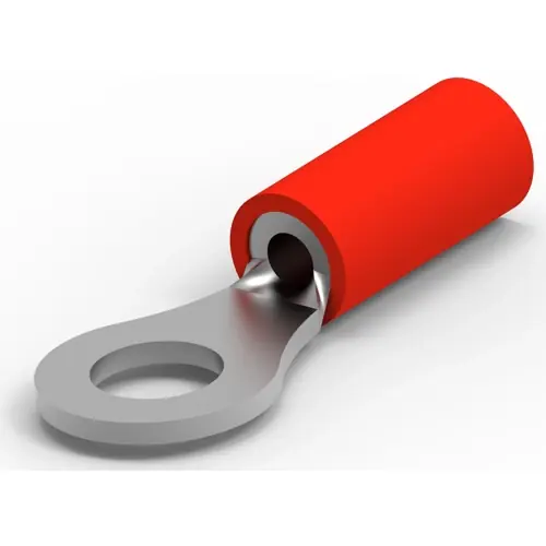 Ausverkauf Isolierter Ringkabelschuh, 0,26-1,04 mm², AWG 22 bis 18, 4.34 mm, M4, rot, 171506-1