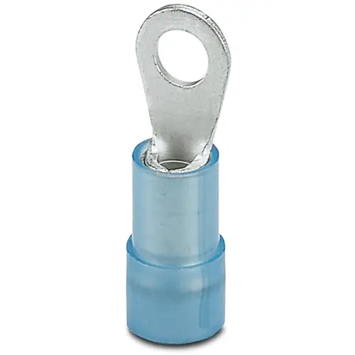 Isolierter Ringkabelschuh, 1,5-2,5 mm², AWG 16 bis 14, 3.7 mm, M3,5, blau, 3241206 Markenware