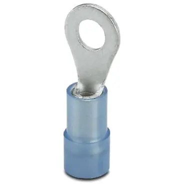 Kostenfreie Lieferung Isolierter Ringkabelschuh, 1,5-2,5 mm², AWG 16 bis 14, 4.3 mm, M4, blau, 3241207