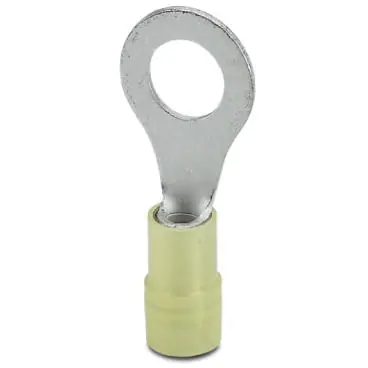 Isolierter Ringkabelschuh, 4,0-6,0 mm², AWG 12 bis 10, 8.4 mm, M8, gelb, 3241213 Kostenfreie Lieferung