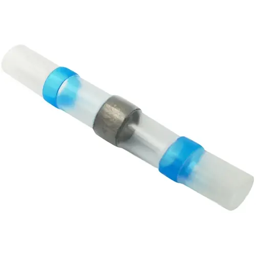 Preisknaller Lötverbinder mit Wärmeschrumpfisolierung, 1,5-2,5 mm², AWG 16 bis 14, blau, 40 mm, 2011C400, Packung mit 15 Stück