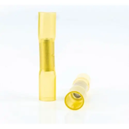 Kostenloser Rückversand Stoßverbinder mit Wärmeschrumpfisolierung, 4,0-6,0 mm², AWG 12 bis 10, gelb, 41 mm, BYB-4-07F5082