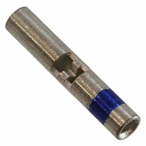 Stoßverbinder mit Isolation, 0,61-1,21 mm², AWG 20 bis 16, transparent blau, 14.86 mm, 680327-000 Zertifiziert