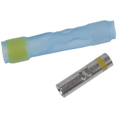 Saisonangebot Stoßverbinder mit Wärmeschrumpfisolierung, 0,2-0,6 mm², AWG 20 bis 16, transparent rot, 29.3 mm, 695054-000