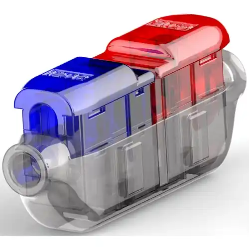 Stoßverbinder mit Isolation, 1,5-2,5 mm², AWG 18 bis 14, transparent/blau/rot, 48 mm, 2213600-3 Jetzt Kaufen