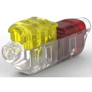 Stoßverbinder mit Isolation, 2,5-4,0 mm², AWG 18 bis 12, transparent/gelb/rot, 48 mm, 2213600-5 Rabatt