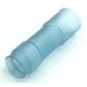 Letzte Chance Stoßverbinder mit Wärmeschrumpfisolierung, 0,25-2,5 mm², AWG 22 bis 14, transparent blau, 15 mm, 696192-000
