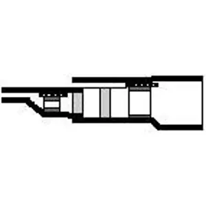 Markenprodukt Stoßverbinder mit Wärmeschrumpfisolierung, transparent blau, 32 mm, 604541-000